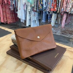 Leather Crossbody Bag in Brown